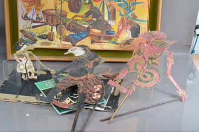 Lot 273 - Nik Zainal Abidin (Nik Mohamed Salleh) (Malaysian 1933-1993) "Wayang kulit and gamelan" (Shadow Puppets and band)