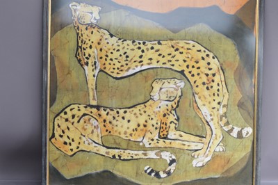 Lot 275 - Sandra Bird (20th Century) "Cheetahs"