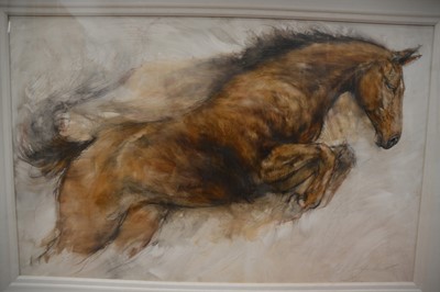 Lot 286 - Gary Benfield (British b 1965) "Leaping Horse"