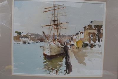 Lot 290 - John Yardley (British b 1933) "Exeter Docks"