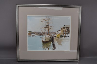 Lot 290 - John Yardley (British b 1933) "Exeter Docks"