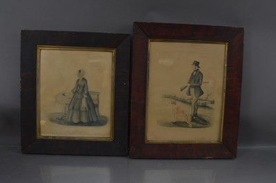 Lot 293 - Two 19th Century English Folk-Art pictures