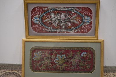 Lot 303 - Two good quality 19th Century Victorian beadwork panels