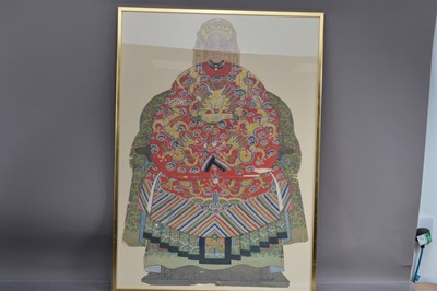 Lot 325 - 19th Century Chinese School "Ancestor Portrait of a noblewoman"