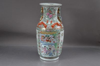 Lot 382 - A large and decorative Chinese famille rose porcelain Canton ware vase