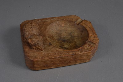 Lot 401 - A Robert Thompson 'Mouseman' carved oak ashtray