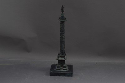 Lot 425 - A 19th Century French Grand Tour model of Vendôme Column