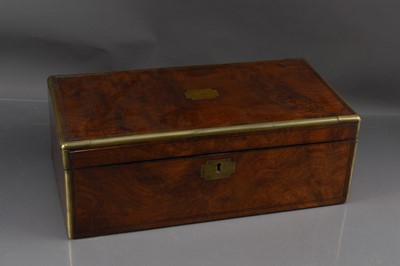 Lot 440 - A 19th Century brass strung mahogany writing box