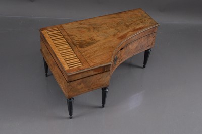 Lot 442 - A 19th Century French piano shaped musical sewing box or etui