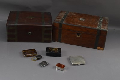 Lot 457 - Various antique boxes