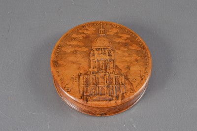 Lot 479 - An early 19th Century French Empire period pressed burr wood snuff box