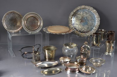 Lot 498 - A quantity of Victorian and later silver plated items