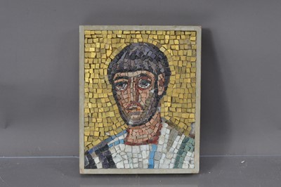 Lot 506 - A authentic reproduction mosaic of the head of St. Apollinare