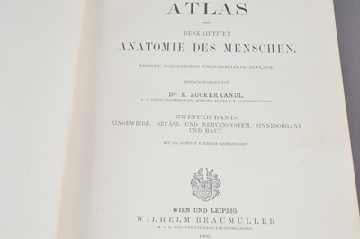 Lot 512 - Illustrated human anatomy - Heitzmann, Dr. Carl "Atlas der deskriptiven Anatomie des Menschen"