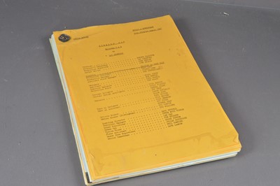 Lot 535 - An original BBC TV Camera Script for cult 1980's TV drama "Howard's Way"