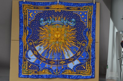 Lot 544 - A Hermes Paris silk scarf "Carpe Diem"