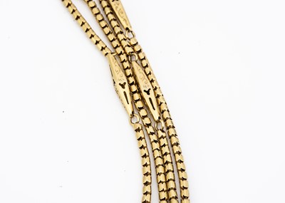 Lot 13 - A vintage fancy link muff chain