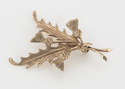 Lot 68 - A 9ct gold Scottish brooch
