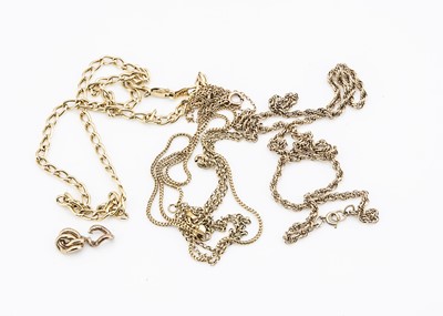 Lot 44 - A collection of 9ct gold chains