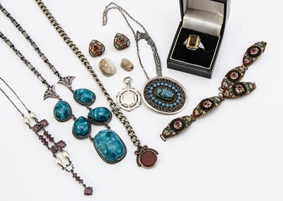 Lot 53 - A collection of Middle Eastern and North African silver jewels