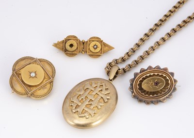 Lot 167 - A quantity of Victorian gilt metal jewels