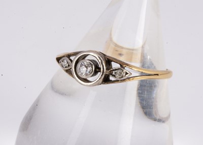 Lot 176 - An 18ct gold and platinum set 'Belle Epoch' dress ring