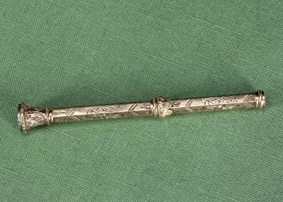 Lot 191 - A Victorian gold plated retractable pencil