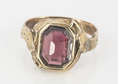 Lot 84 - A 19th Century red paste buckle ring