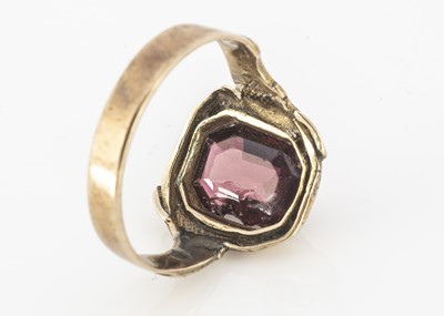 Lot 84 - A 19th Century red paste buckle ring