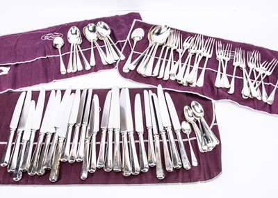 Lot 215 - A 1970s and later harlequin canteen of good quality cutlery for twelve