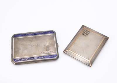 Lot 229 - Two Art Deco silver cigarette cases