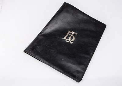 Lot 233 - An Arts & Crafts period black leather folio