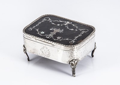 Lot 241 - A Victorian silver trinket box