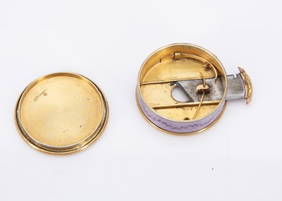 Lot 244 - A fine and rare Russian silver gilt and guilloche enamel cigar cutter by Faberge