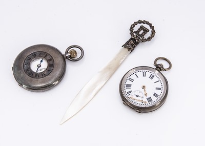 Lot 254 - Two silver pocket watches