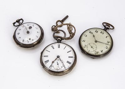 Lot 255 - Three pocket watches