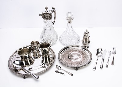 Lot 273 - A collection of silver plated items