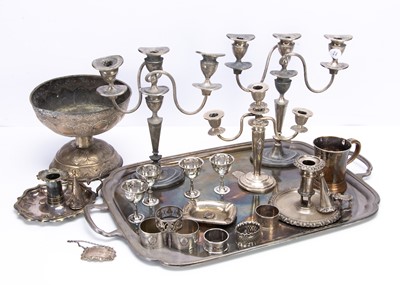 Lot 274 - A collection of silver and silver plate and other items