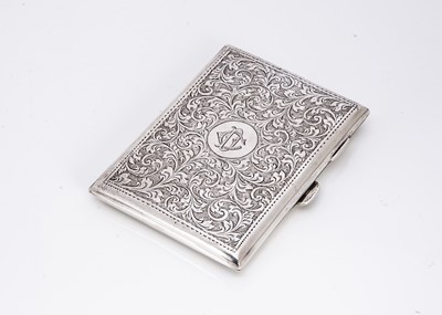 Lot 291 - A late Victorian silver aide memoire