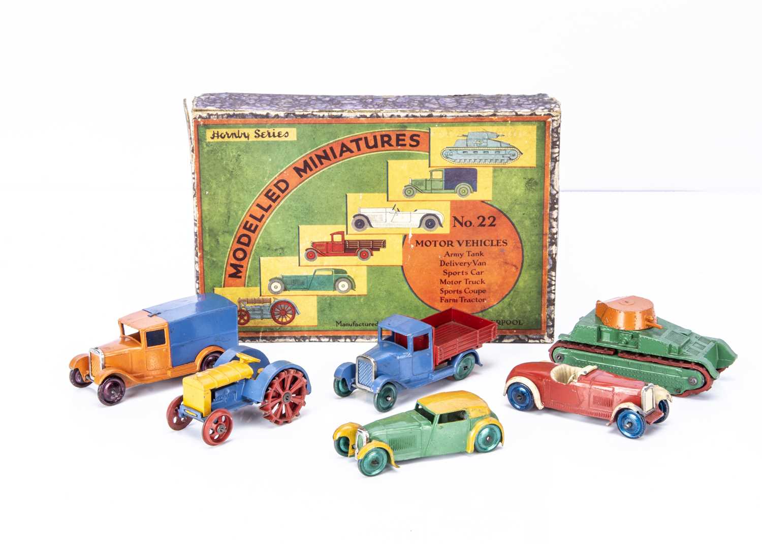 3 - A Hornby Series (Dinky Toys) Modelled Miniatures 22 Motor Vehicles Gift Set,