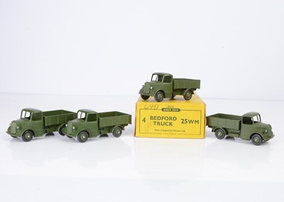 Lot 44 - A Dinky Toys 25wm Bedford Military Truck Trade Box