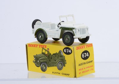 Lot 47 - A Dinky Toys 674 'UN' United Nations Austin Champ