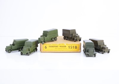 Lot 56 - A Dinky Toys 151b 6-Wheel Covered Transport Wagon Trade Box