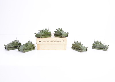 Lot 60 - A Pre-War Dinky Toys 151a Royal Tank Corps Medium Tank Trade Box A2190