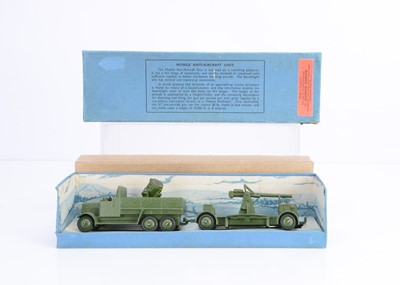 Lot 62 - A Pre-War Dinky Toys 161 Mobile Anti-Aircraft Unit A2257