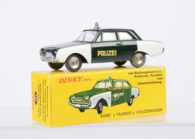 Lot 73 - A Rare French Dinky Toys 551 Ford Taunus 17M Police Car