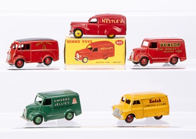 Lot 110 - Dinky Toys 471 Austin 'Nestles' Van