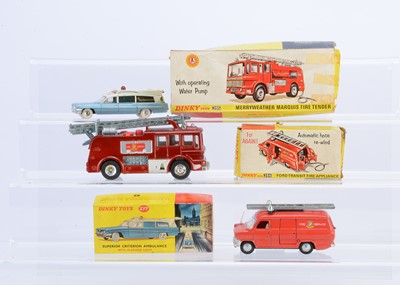 Lot 134 - Dinky Toy Emergency Service Vehicles