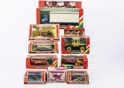 Lot 259 - Britains 1:32 Scale Farm Vehicles & Implements