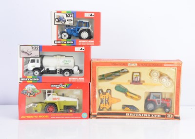 Lot 260 - Britains 1:32 Scale Farm Vehicles & Implements